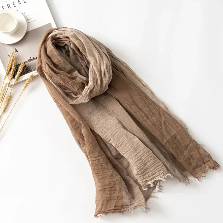 Autumn And Winter Leisure Style Simple Pure Cotton Scarf - DanaFashionstore