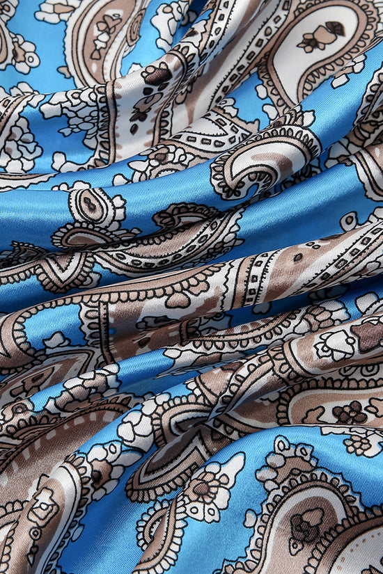 Paisley Printed 90 Square Scarf Retro Fashion Shawl
