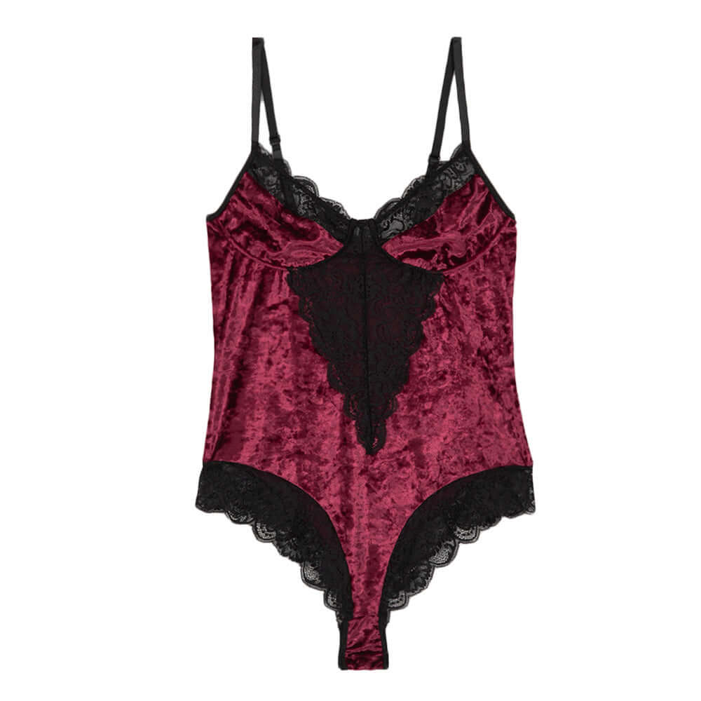 See-through Underwear Sex Appeal One-piece $51.69 Dana Fashion Color: Wine Red Size: L Women's clothing Product information: Function: waist protection, no trace, hip lift, body sculpting, abdomen reduction Suitable seasons: summer, winter, spring, autumn