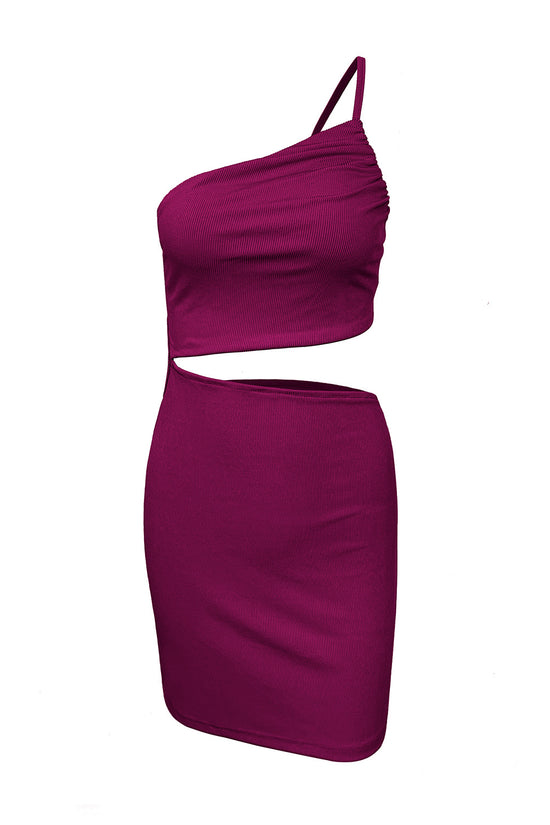 Design Sense Niche Shoulder Drawstring Dress Women