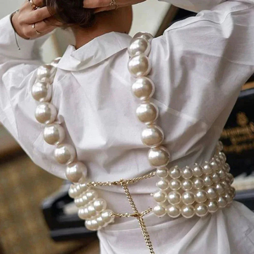 Sexy Fashion Pearl Suspender Vest - DanaFashionstore