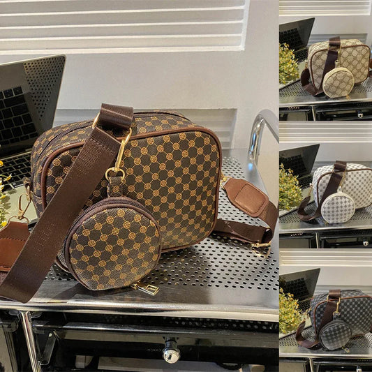 Vintage Pattern Crossbody Bags For Women Shoulder Shell Bag Trend Small Purse And Handbag Luxury Designer Female Square Bag Women's Bag - DanaFashionstore