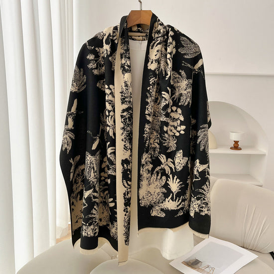 Retro High Sense Artificial Cashmere Scarf