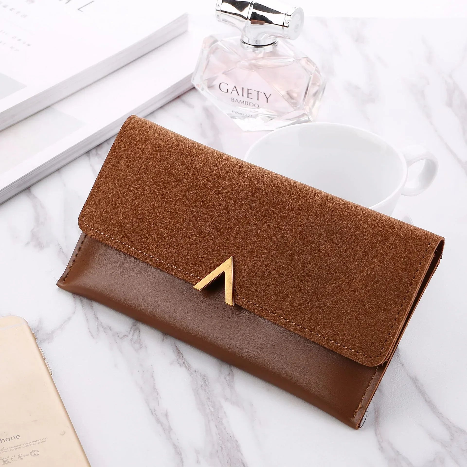Frosted Color Matching 30 Off Long Ladies Wallet - DanaFashionstore