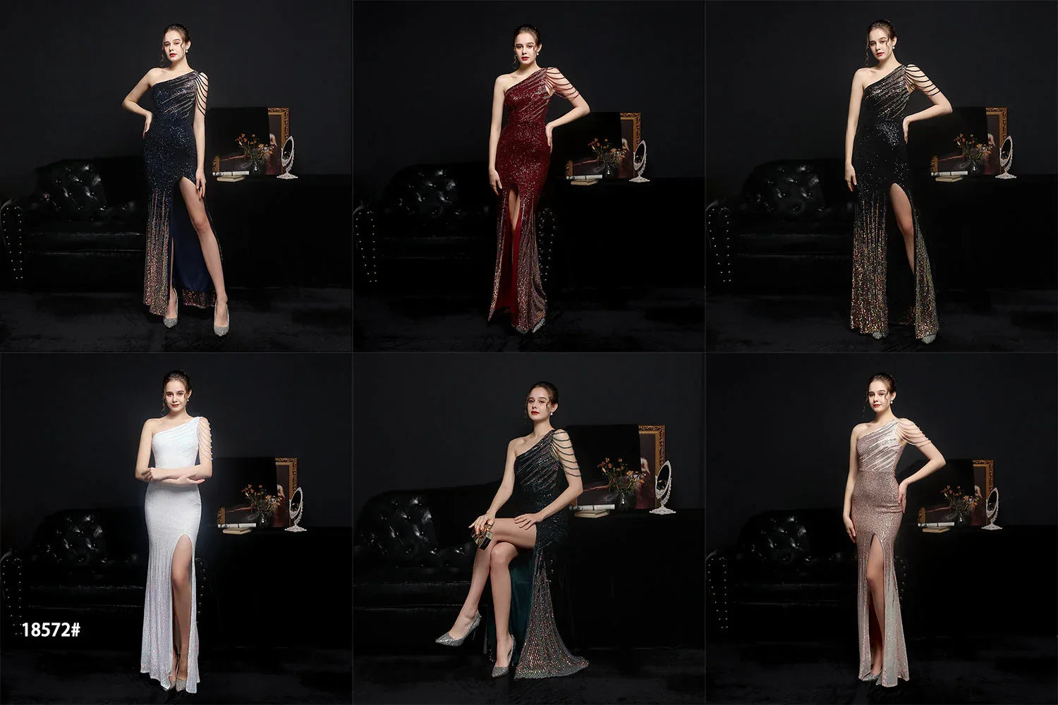 Party Evening Dress Sexy Long Section Was Thin Toast Bride - DanaFashionstore