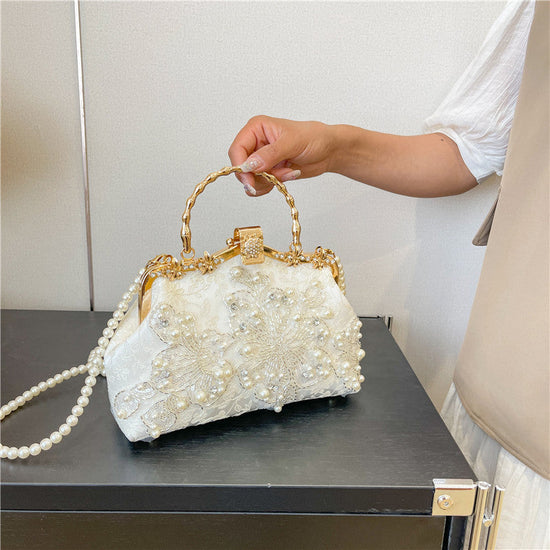 Pearl Embroidered Fashion Handbag Cheongsam Banquet Dana Fashion