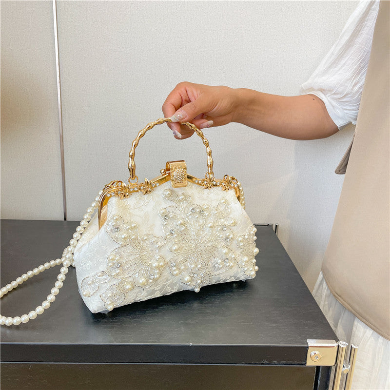Pearl Embroidered Fashion Handbag Cheongsam Banquet Dana Fashion