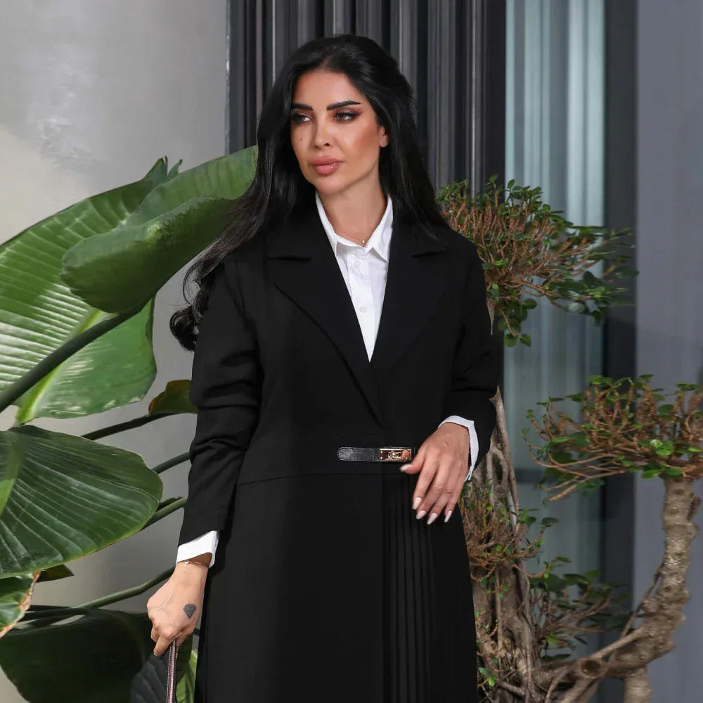 Cardigan Robe Pleated Pleated Coat Muslim Arab Clothing - DanaFashionstore