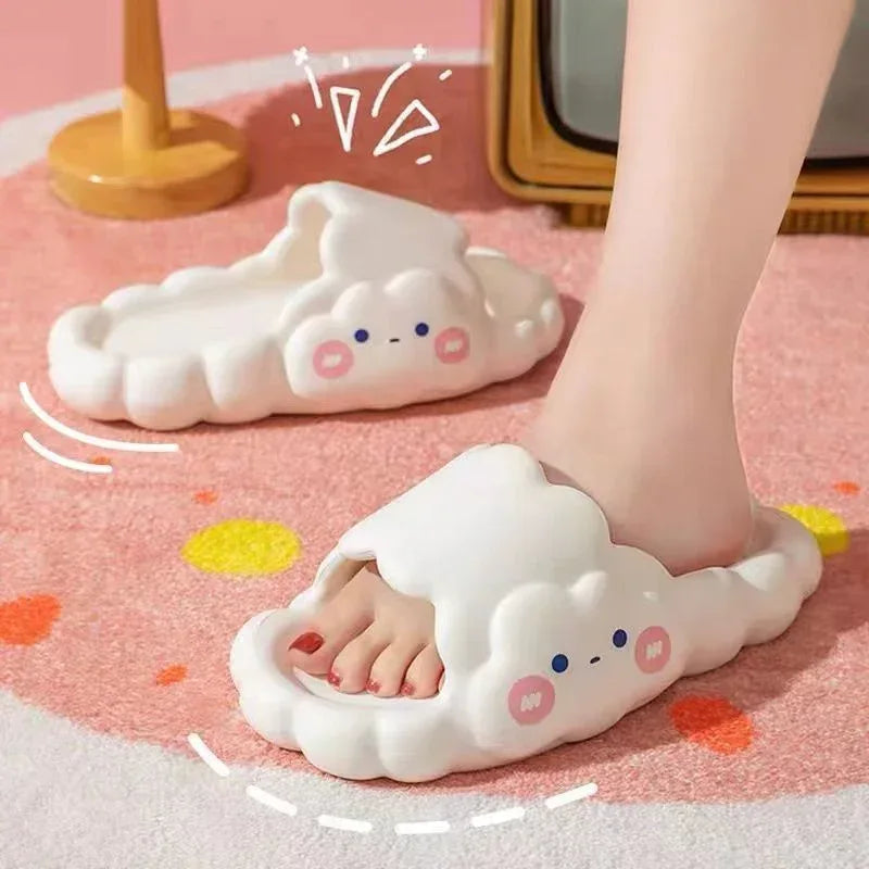 Home Bathroom Bathing Cloud Slippery Slippers - DanaFashionstore