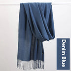 Pure Color Warm Keeping Scarf All-match Cashmere Shawl - DanaFashionstore