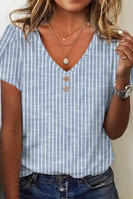 Summer Stripes Casual Style Top For Women
