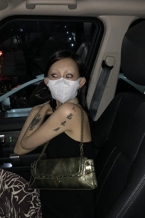 Design One-shoulder Lock Bronze Gold Crossbody Bag - DanaFashionstore