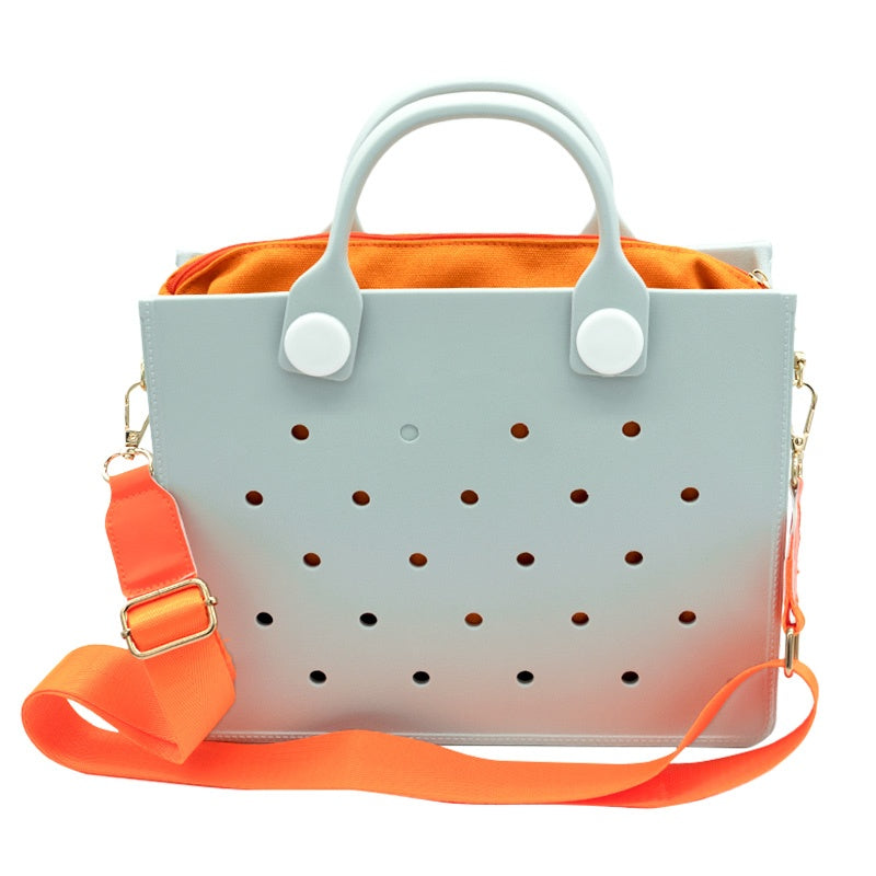 Waterproof EVA Handbag Punching Women's Tote Bags With Shoulder Strap For Women Hand Tote Bag Beach Bag - Dana Fashion
