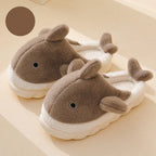 Shark Slippers Soft Sole Furry Shoes Home Bedroom Slippers Women - DanaFashionstore