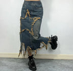 Women's American-style Retro High Waist Irregular Skirt - DanaFashionstore