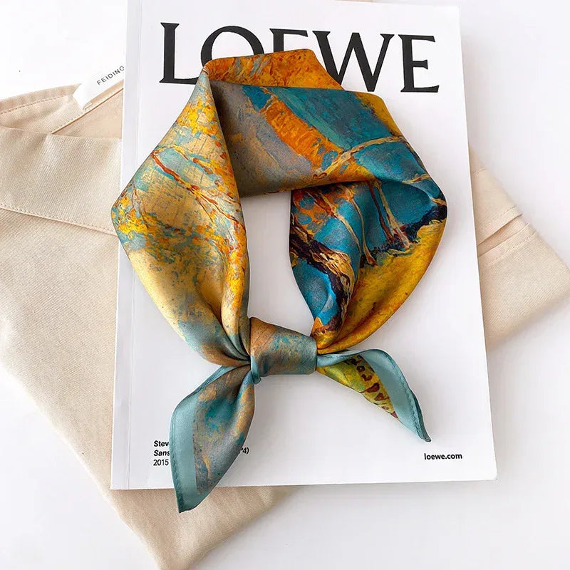 Fashion Lady Sunflower Vintage Scarf - DanaFashionstore