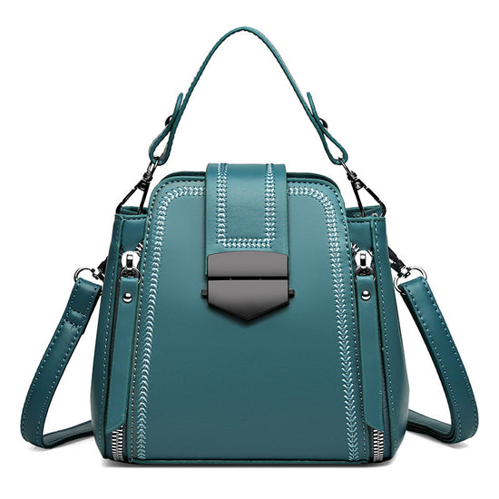 Elegant Lady Soft Leather Textured Small Handbag - Dana Fashion
