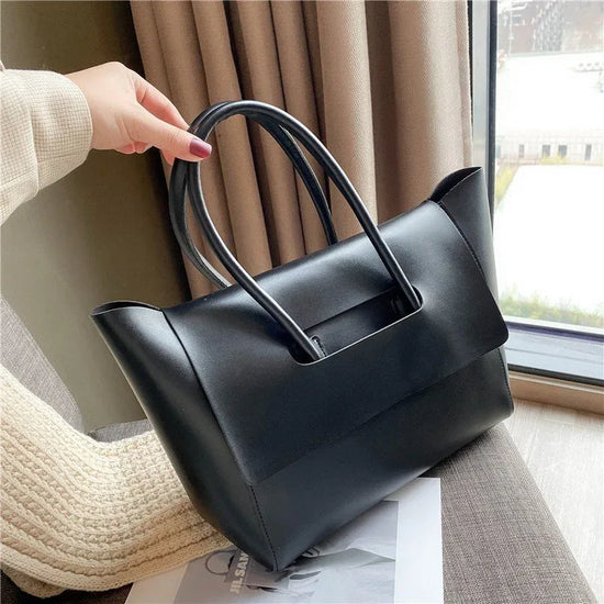 Fashion Women Shoulder Bags Large Capacity Handbags Simple Retro Tote Bags Solid Color Famous Brand High Quality Bags - DanaFashionstore