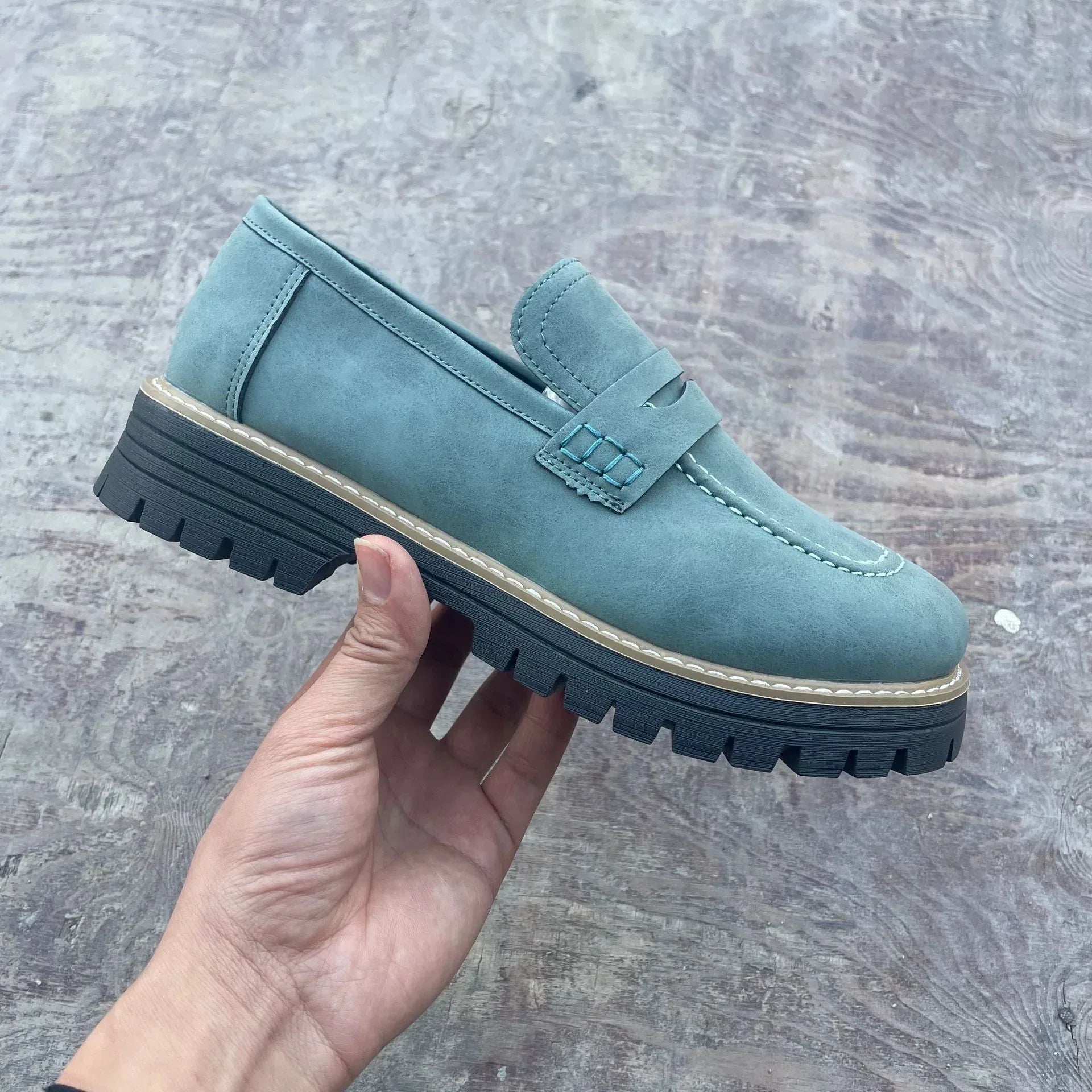 Leather Plus Size Casual Women's Shoes - DanaFashionstore
