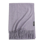 New Solid Color Wool Long Beard Warm Tassel Scarf Thick - DanaFashionstore