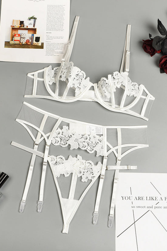 Sexy Thong Flower Embroidery Sexy Lingerie