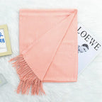 Annual Meeting Warm Cashmere Tassel Scarf - DanaFashionstore