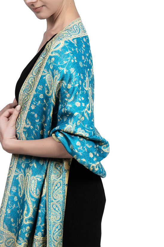 Autumn And Winter Ethnic Style Vintage Tassel Shawl Middle East Paisley Jacquard Scarf For Women