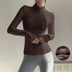 New UV-proof Yoga Clothes Stand-up Collar Slim Fit Coat - DanaFashionstore