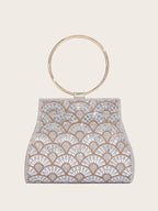 Dinner Bag Inlaid With Diamond PU European And American Chain - DanaFashionstore