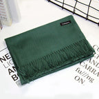 Women's Cashmere Warm Red Annual Meeting Scarf - DanaFashionstore