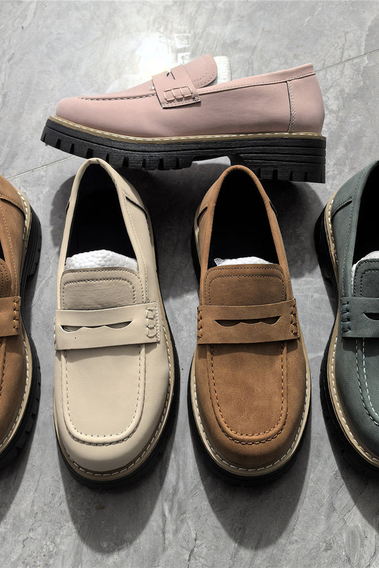 Leather Plus Size Casual Women's Shoes