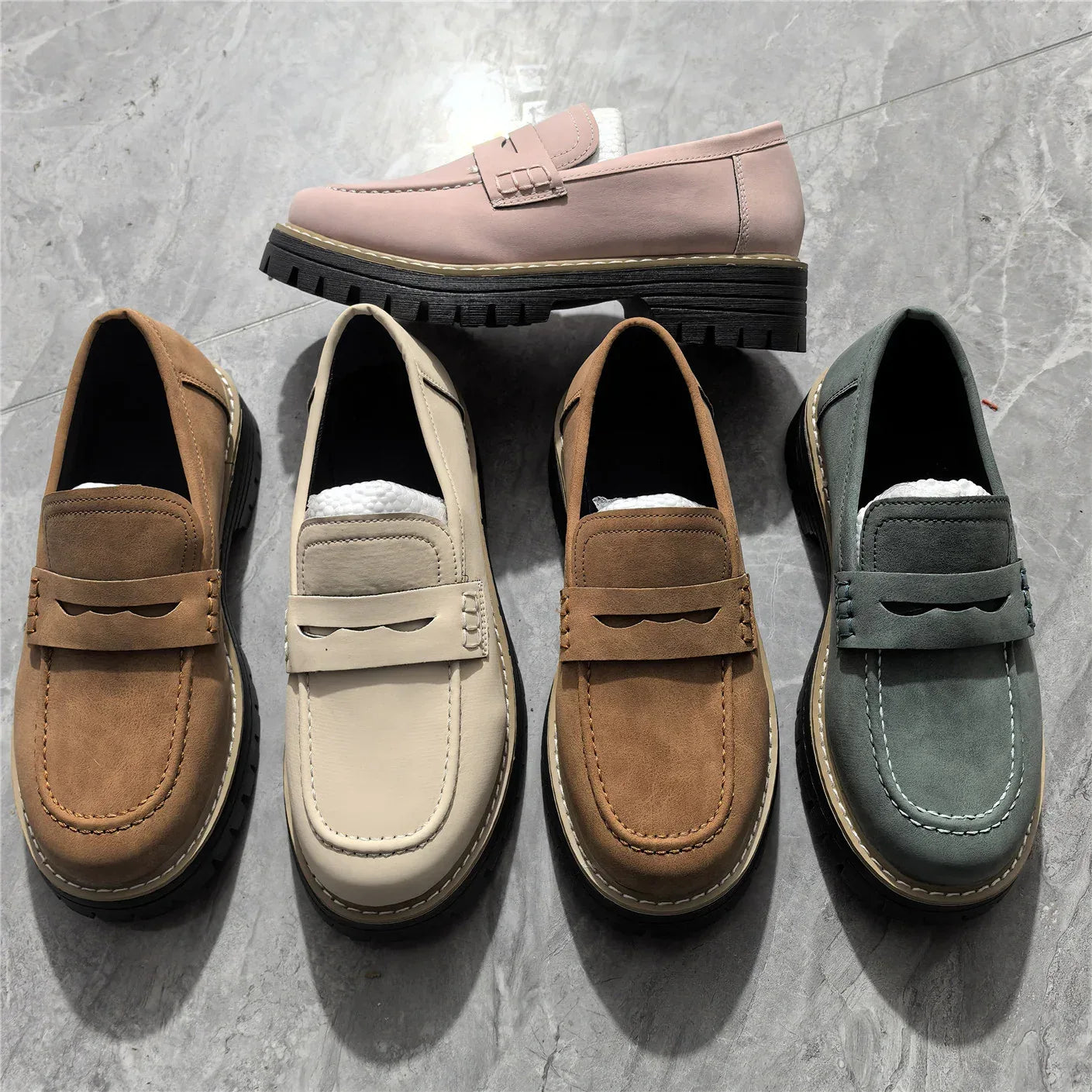 Leather Plus Size Casual Women's Shoes - DanaFashionstore