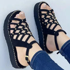 Women's Cutout Toe Platform Sandals - DanaFashionstore