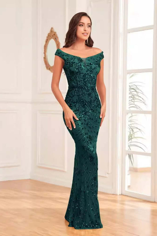 Green Sequined Sexy High Waist Fishtail Long Evening Dress $180.99 Dana Fashion Color: Champagne Long Size: 2XL Women's clothing Product information: Color: Long style and green, Champagne long Sleeve type: sleeveless Waist type: high waist Size: XS,S,M,L