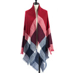 Women's Cashmere-like Plus-sized Double-sided Qicaigei Scarf Shawl - DanaFashionstore