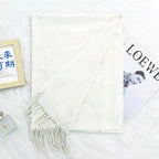 Annual Meeting Warm Cashmere Tassel Scarf - DanaFashionstore