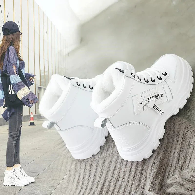 Short boots wild warm and velvet snow boots cotton shoes - DanaFashionstore