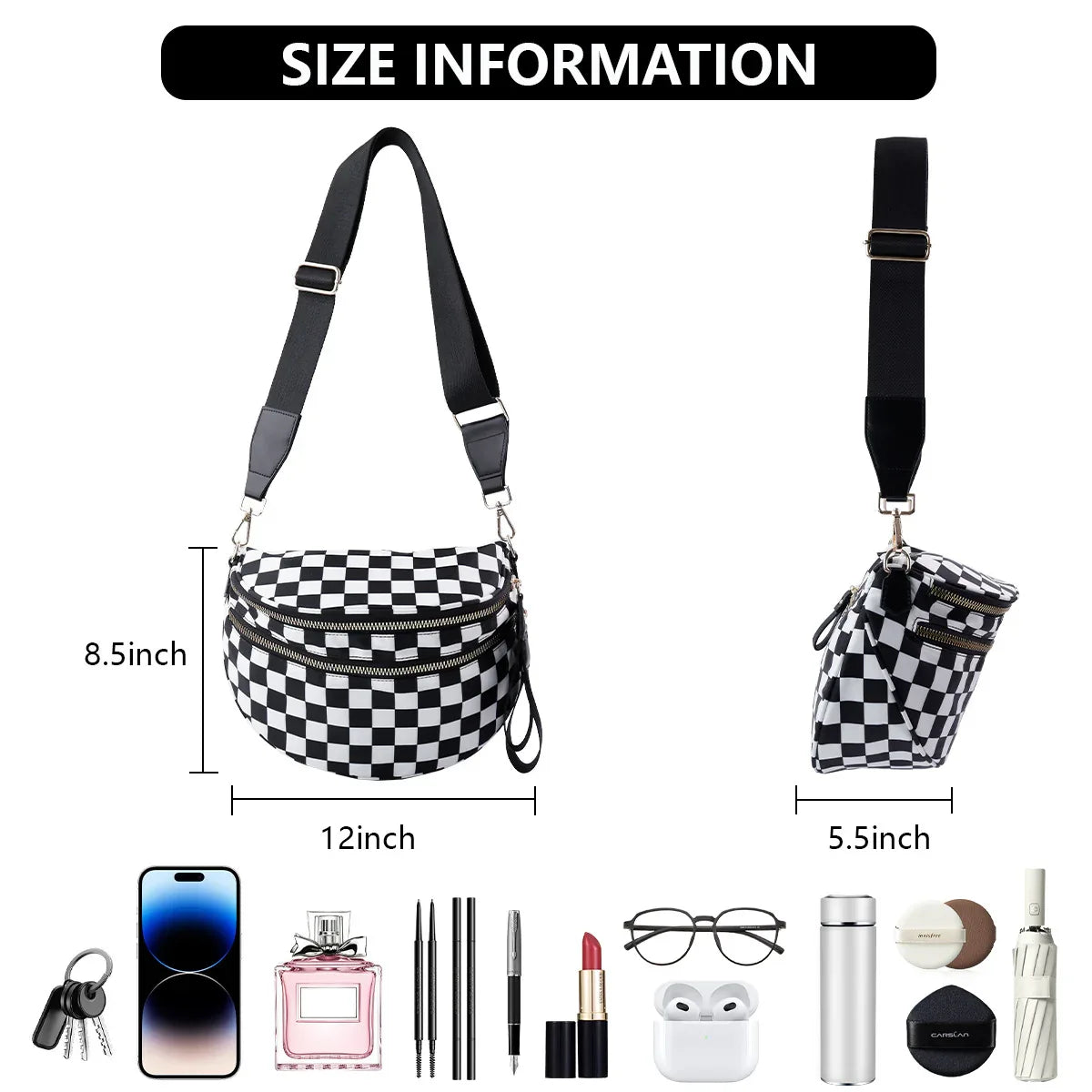 Fashionable All-match Oxford Cloth Large Capacity Waist Bag - DanaFashionstore