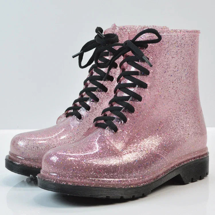 Transparent glitter rain boots - DanaFashionstore