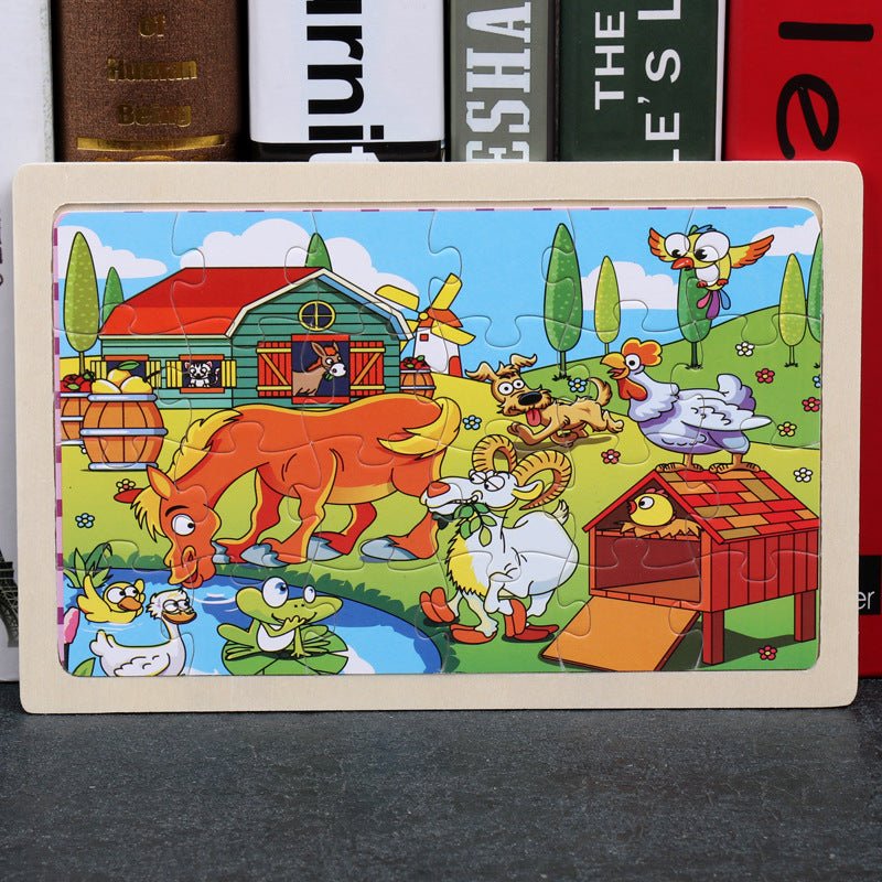 80PCS wooden educational toys educational development baby kids training toys children animal puzzle $13.00 Dana Fashion style: Style6 Toys & Hobbies Feature: 100% brand new and high quality Product name: jigsaw Material : woodiness packaging : Iron box S