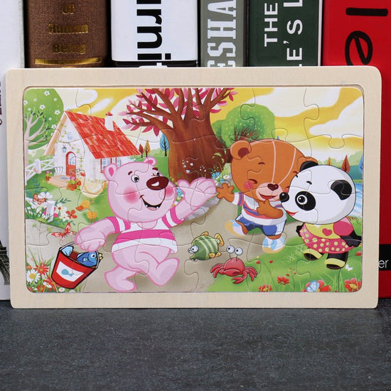 80PCS wooden educational toys educational development baby kids training toys children animal puzzle $13.00 Dana Fashion style: Bear Toys & Hobbies Feature: 100% brand new and high quality Product name: jigsaw Material : woodiness packaging : Iron box Sui