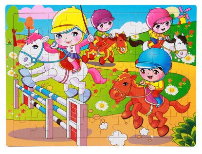 80PCS wooden educational toys educational development baby kids training toys children animal puzzle $13.00 Dana Fashion style: Riding Toys & Hobbies Feature: 100% brand new and high quality Product name: jigsaw Material : woodiness packaging : Iron box S