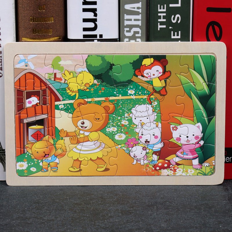 80PCS wooden educational toys educational development baby kids training toys children animal puzzle $13.00 Dana Fashion style: Style4 Toys & Hobbies Feature: 100% brand new and high quality Product name: jigsaw Material : woodiness packaging : Iron box S
