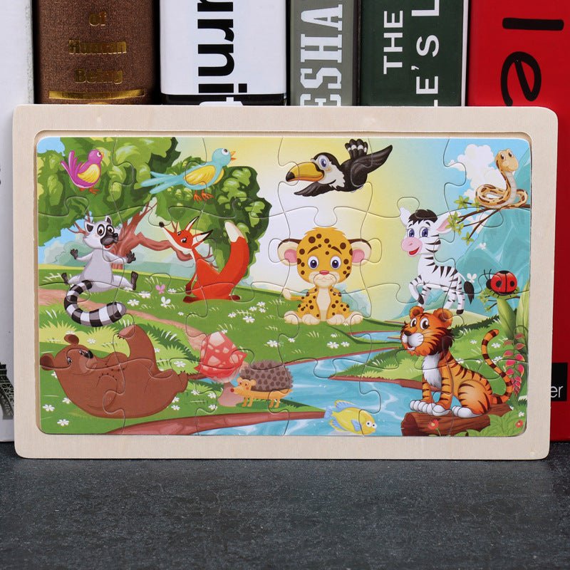 80PCS wooden educational toys educational development baby kids training toys children animal puzzle $13.00 Dana Fashion style: Style12 Toys & Hobbies Feature: 100% brand new and high quality Product name: jigsaw Material : woodiness packaging : Iron box