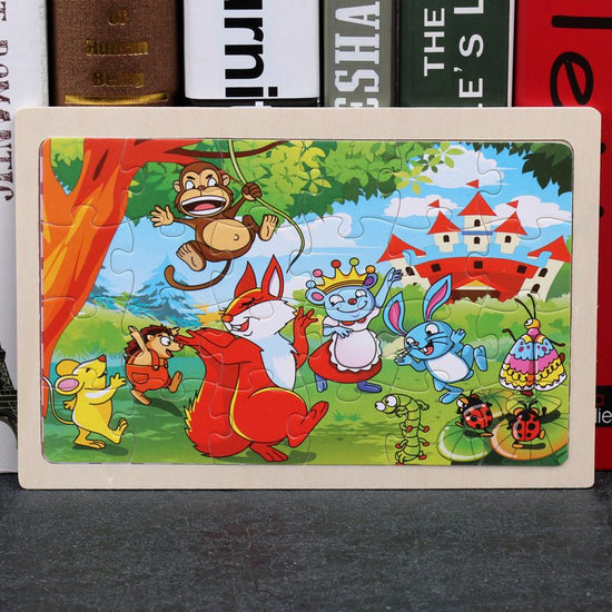 80PCS wooden educational toys educational development baby kids training toys children animal puzzle $13.00 Dana Fashion style: Style2 Toys & Hobbies Feature: 100% brand new and high quality Product name: jigsaw Material : woodiness packaging : Iron box S