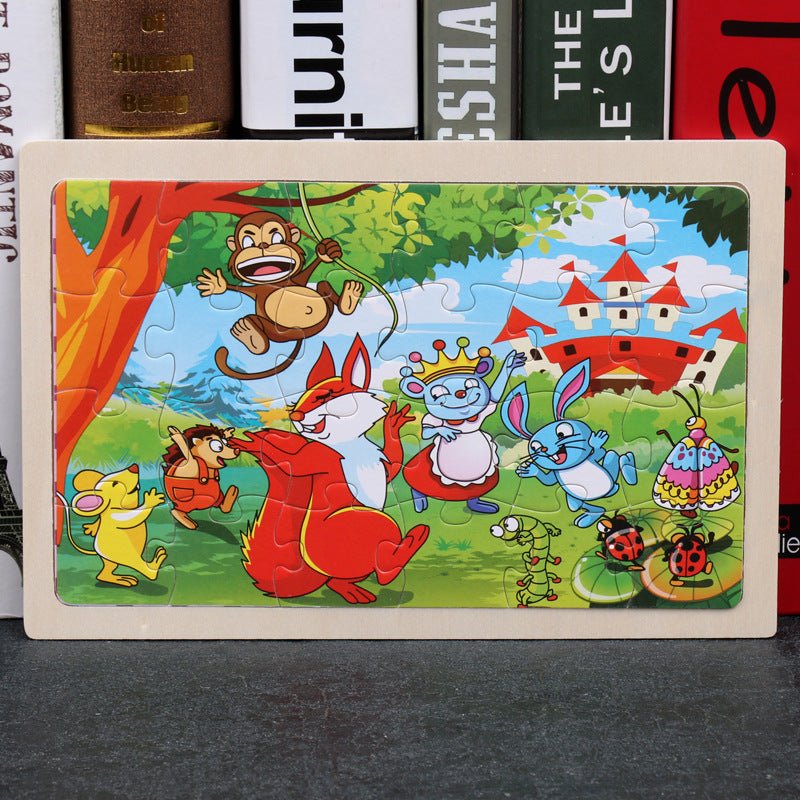 80PCS wooden educational toys educational development baby kids training toys children animal puzzle $13.00 Dana Fashion style: Style2 Toys & Hobbies Feature: 100% brand new and high quality Product name: jigsaw Material : woodiness packaging : Iron box S