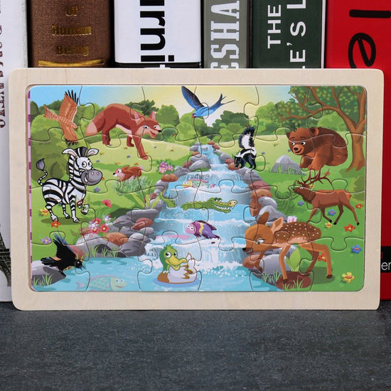 80PCS wooden educational toys educational development baby kids training toys children animal puzzle $13.00 Dana Fashion style: Style16 Toys & Hobbies Feature: 100% brand new and high quality Product name: jigsaw Material : woodiness packaging : Iron box
