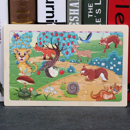 80PCS wooden educational toys educational development baby kids training toys children animal puzzle $13.00 Dana Fashion style: Style5 Toys & Hobbies Feature: 100% brand new and high quality Product name: jigsaw Material : woodiness packaging : Iron box S