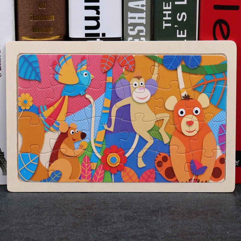 80PCS wooden educational toys educational development baby kids training toys children animal puzzle $13.00 Dana Fashion style: Style17 Toys & Hobbies Feature: 100% brand new and high quality Product name: jigsaw Material : woodiness packaging : Iron box