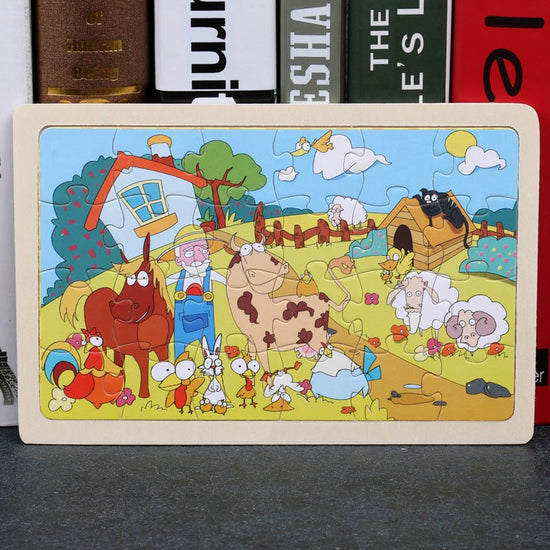 80PCS wooden educational toys educational development baby kids training toys children animal puzzle $13.00 Dana Fashion style: Style8 Toys & Hobbies Feature: 100% brand new and high quality Product name: jigsaw Material : woodiness packaging : Iron box S